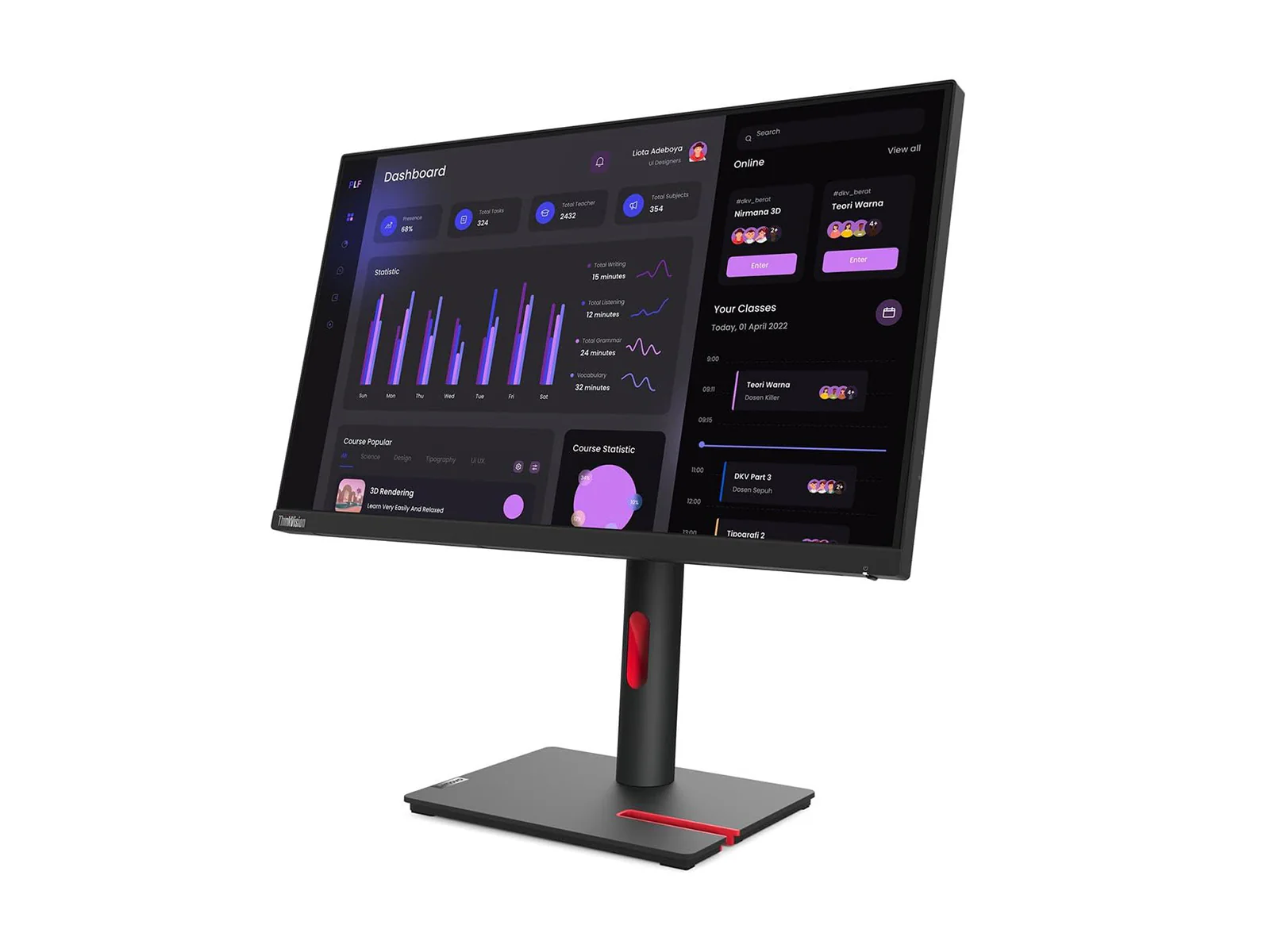 Lenovo ThinkVision T24i-30 24" Full HD 1920 x 1080 Color Display Monitor (63CFMAR1US) 3 Lenovo ThinkVision T24i-30 24" Full HD 1920 x 1080 Color Display Monitor (63CFMAR1US)