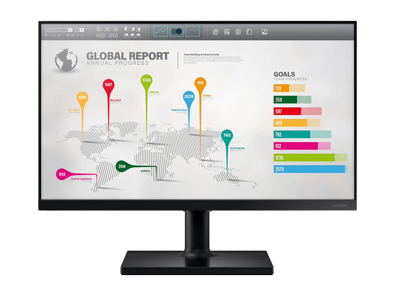 Samsung T45F 24" Full HD 1920 x 1080 Color Display Monitor (F24T450FZN)