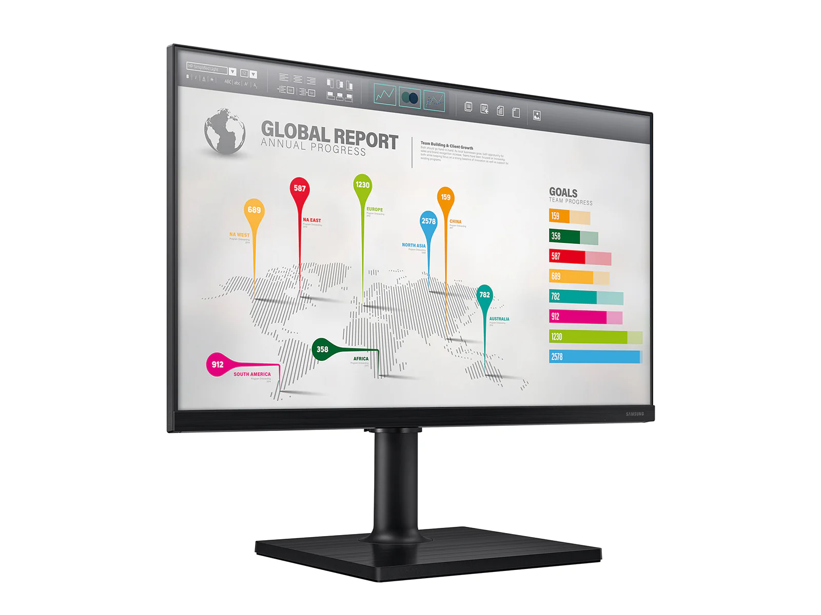 Samsung FT45 24" Full HD 1920 x 1080 Color Display Monitor (F24T454FQN) 2 Samsung T45F 24" Full HD 1920 x 1080 Color Display Monitor (F24T450FZN)