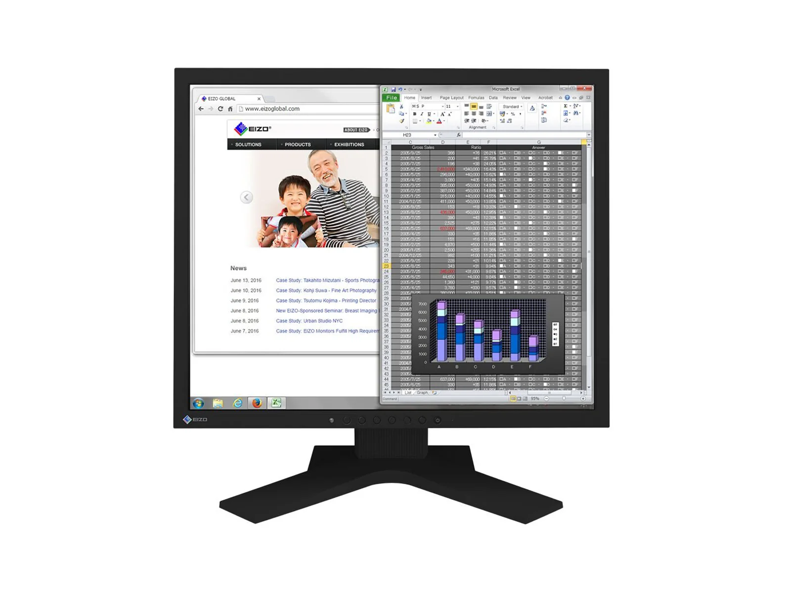 Eizo FlexScan S1934H 19" SXGA 1280 x 1024 Color Display Monitor (S1934H-BK)