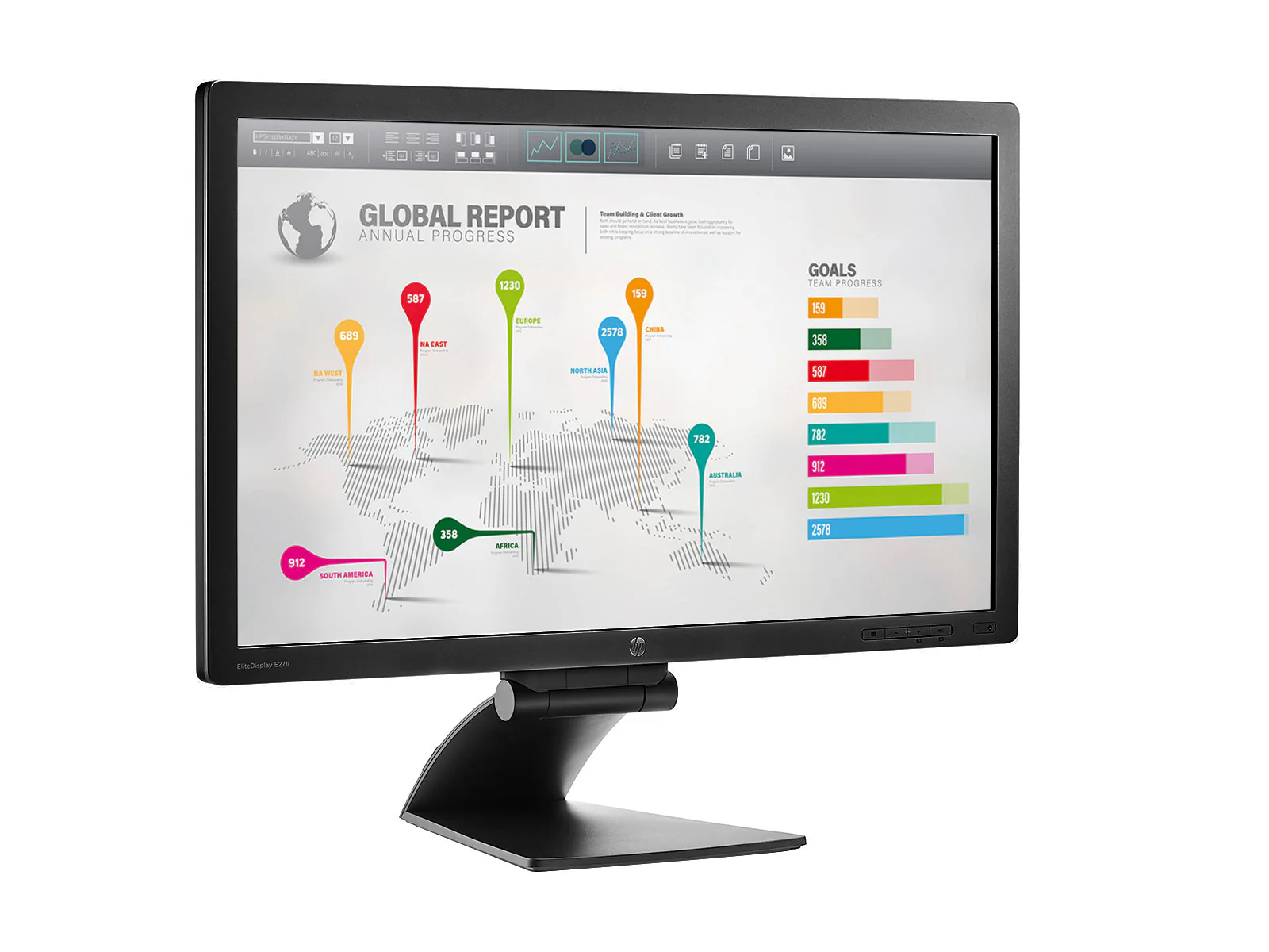 HP EliteDisplay e271i 27" FHD 1920 x 1080 Display Monitor (D7Z72A8#ABA) 3 HP EliteDisplay e271i 27" FHD 1920 x 1080 Display Monitor (D7Z72A8#ABA)